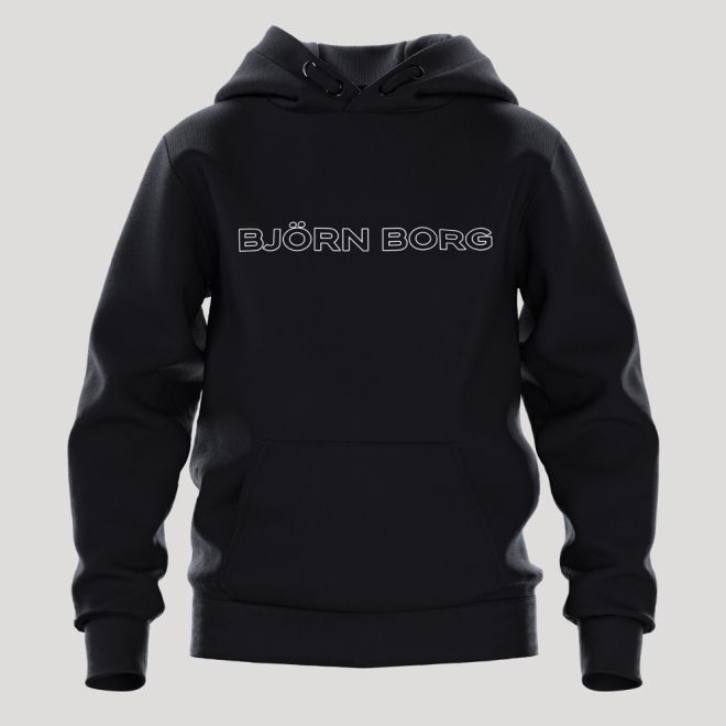 Bjorn Borg Essential Hoodie Boys Black Tengo tennis store